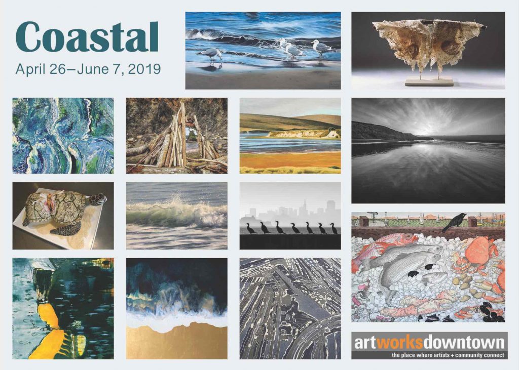 Coastal Art Exhibition at the 1337 Gallery Art Works Downtown Postcard
