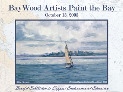 baywood artists art exhibition postcard