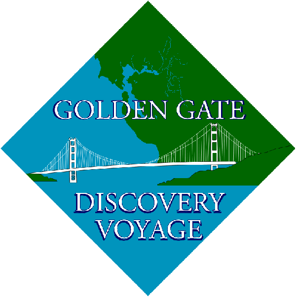 Golden Gate Discovery Voyage Logo Design for Marine Science Discovery Program