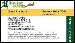 dynamic rabbits membership card