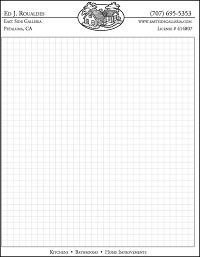 Ed's Showroom graph paper notepad
