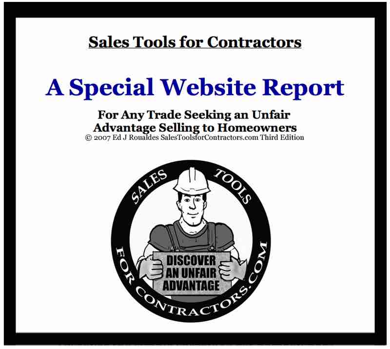 	 Back	Forward Sales Tools for Contractors Website