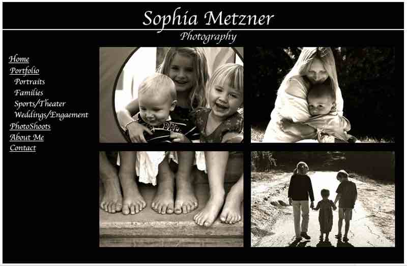 Sophia Metzner Photography Photographer Website