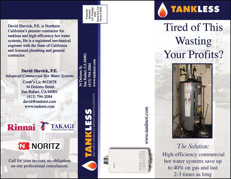 Commercial High Effeciency Water Heating Trifold Brochure