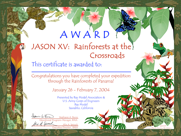 JASON Certificate