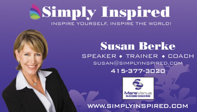 Simply Inspired- Susan Berke - Business Card