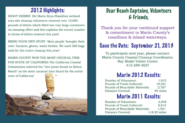 California Coastal Cleanup Day Thank You Cards