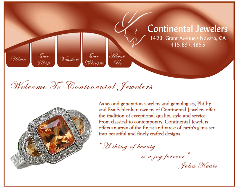 Continental Jewelers- Website