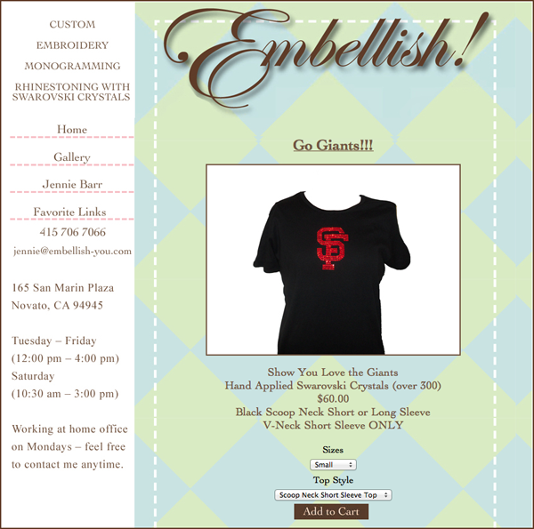 Embellish! - Designs by Jennie Barr- Website 