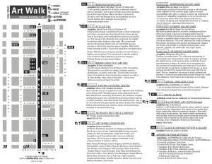 Art Walk Map Printed Brochure Graphic Design San Rafael