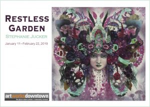 Restless Garden Stephanie Jucker Art Exhibition at the 1337 Gallery Art Works Downtown Postcard