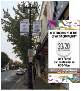 20/20 Art fundraiser Street Banners
