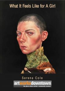 Serena Cole Art Exhibition at the 1337 Gallery Art Works Downtown Postcard