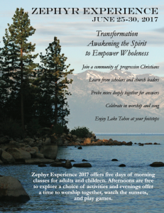 Zephyr Experience Spiritual Conference Brochure