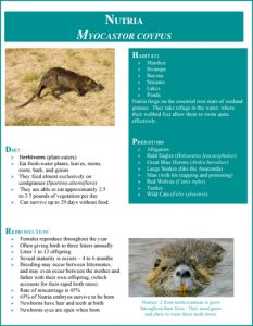 nutria fact sheet