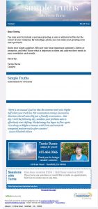 Terrie Burns - Simple Truths - Constant Contact Email Template